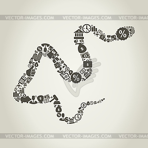 Business of dragon - vector image