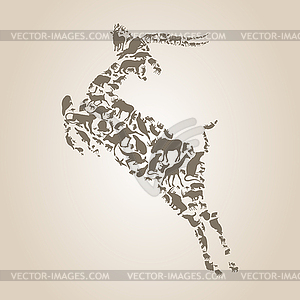Deer - vector clipart / vector image