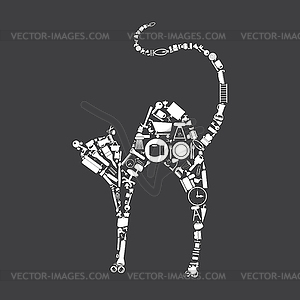 House cat - vector clip art