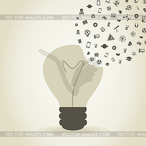 Bulb science - vector EPS clipart