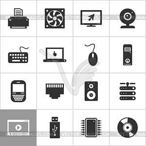 Computer an icon - vector clip art