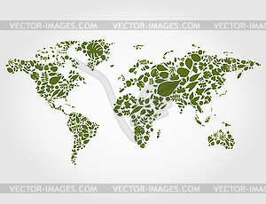 Leaf map - vector clipart