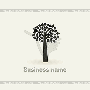 Sign tree - vector EPS clipart