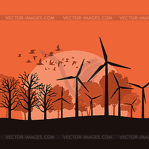 Wind power - vector clip art
