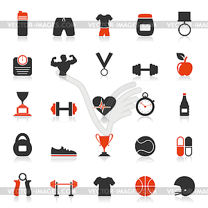 Fitness an icon - vector image