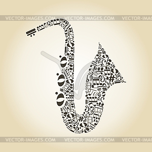 Saxophone - vector image