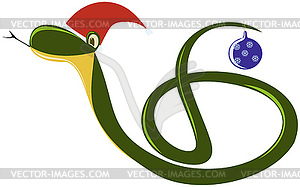 Funny snake - vector clipart