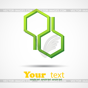 Honeycomb design element background - vector clipart