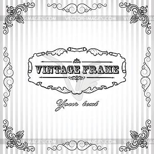 Vintage striped background - vector clip art