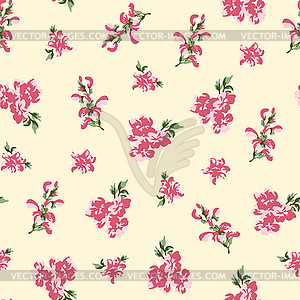 Retro floral seamless - vector clip art