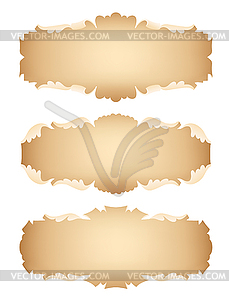 Ancient scrolls set - vector clip art