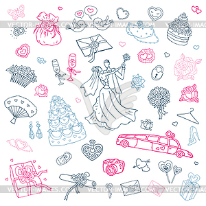 Wedding set.  - vector image