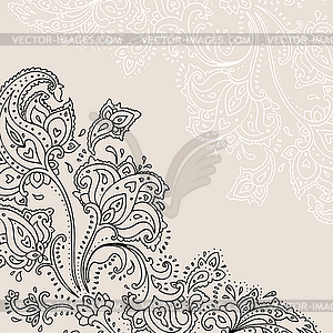 Paisley ornament - color vector clipart