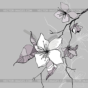 Beautiful flower - vector clipart