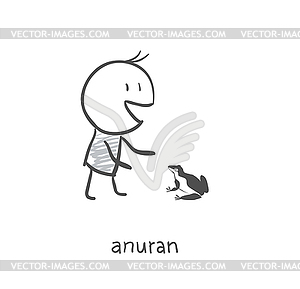 Anuran Friend - vector clipart