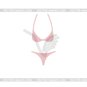 Bikini icons - vector clipart