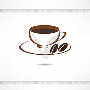 Cup of coffee icon - vector clipart