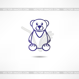 Bear - color vector clipart