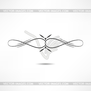 Calligraphic design element - vector image