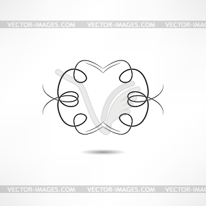 Calligraphic design element - vector clipart