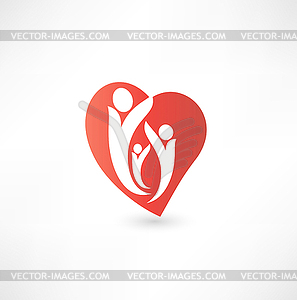 Family icons - vector clipart