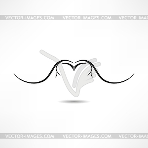 Calligraphic design element - vector clip art