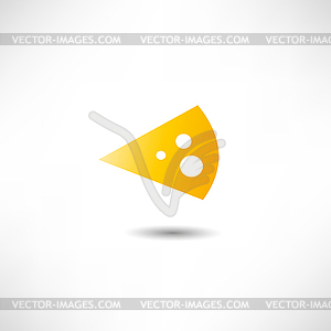 Cheese Icon - vector image