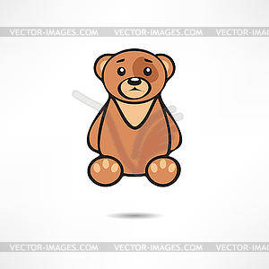 Upset bear - vector image