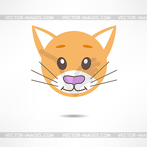 Cat smiles - royalty-free vector clipart