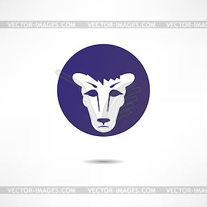 Frustrated by lion - color vector clipart