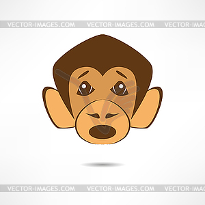 Surprised monkey - vector clipart