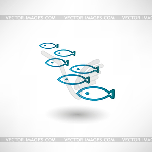 Fish icon - vector clipart