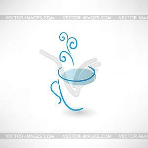 Cup of tea - stock vector clipart