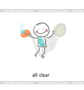 Dishwasher - vector clipart