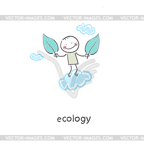 Eco people.  - vector clipart