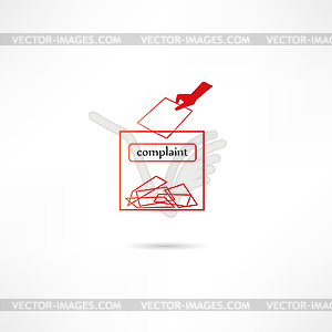 Complaint icon - vector image