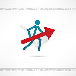 Forward icon - vector image