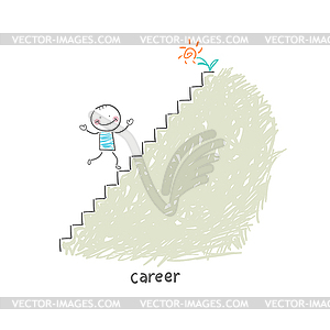 Career Ladder.  - vector clip art