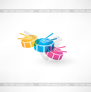 Drum icon - vector clip art