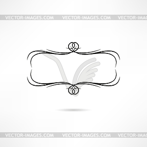 Calligraphic design element - royalty-free vector image