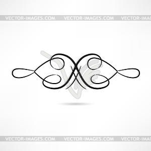 Calligraphic design element - vector image