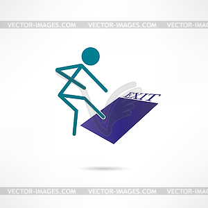 Exit icon - vector clipart