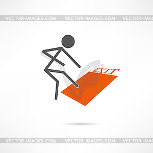 Exit icon - vector image