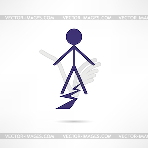 Split icon - vector clipart