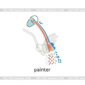 Painter - vector image