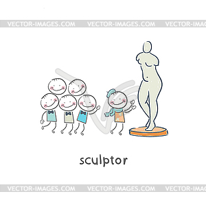 Sculptor - vector image