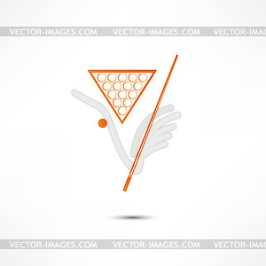 Billiards Icon - vector clip art
