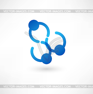 Business icon. Handshake - vector clip art