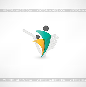 Business partners sign - vector clipart