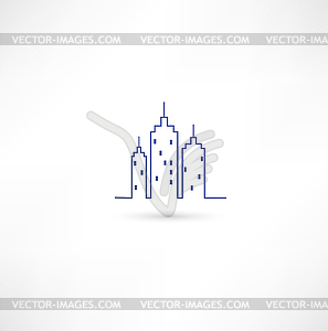 City Icon - vector image